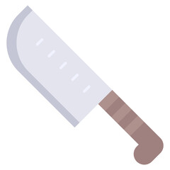kitchen knife flat icon design