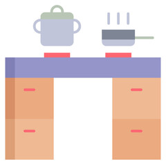 kitchen flat icon design
