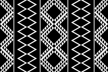 Ethnic seamless, Native patterns with simple shapes. Tribal and ethnic fabrics. Simple geometric pattern elements are best used in design, textile printing.