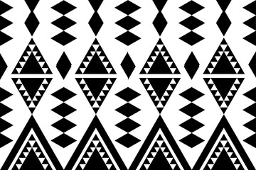 Ethnic seamless, Native patterns with simple shapes. Tribal and ethnic fabrics. Simple geometric pattern elements are best used in design, textile printing.