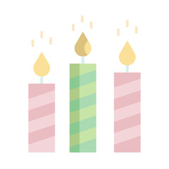 candle flat icon design