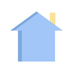 house flat icon design