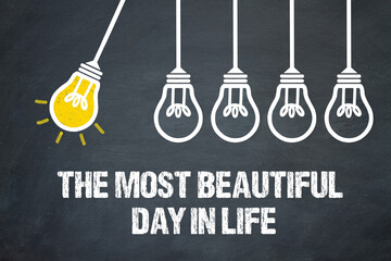 Fototapeta premium The most beautiful day in life 
