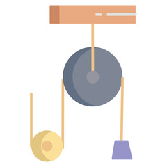 physics cradle flat icon design