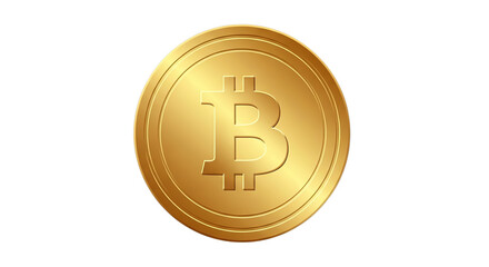 A gleaming gold digital currency coin, representing the rising value and growth of cryptocurrency investment and blockchain technology assets