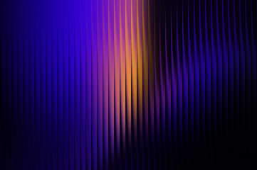 Abstract Vertical Stripes With Blue And Yellow Gradient Light