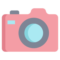 camera flat icon design