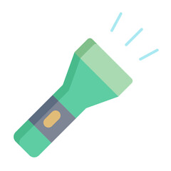 torch light flat icon design