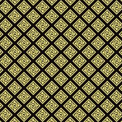 Elegant gold geometric pattern on dark background classic design