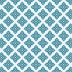 Fototapeta premium Stylish geometric pattern design with modern flair in cool blue tones