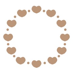 ハートのフレームイラスト