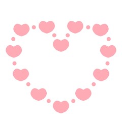 ハートのフレームイラスト