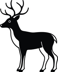 deer silhouette vector