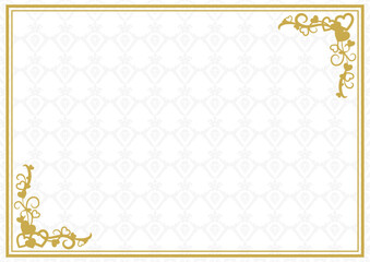 柄入りアンティークフレーム背景40