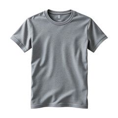 Gray t shirt isolated on transparent background