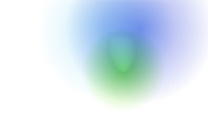 Abstract digital art glowing orb spherical shape with blue and green hues