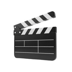 Fototapeta premium Classic movie clapperboard cinema slate for filmmaking production and scene recording