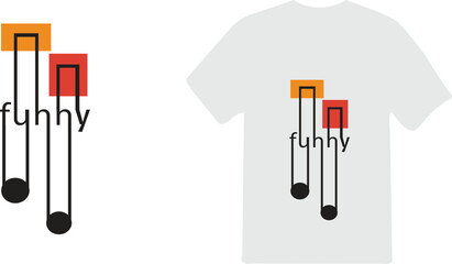 Funny Typography T-Shirt Design with Geometric Shapes | Vector Print-Ready Artwork