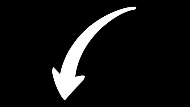 Arrow hand drawn animation