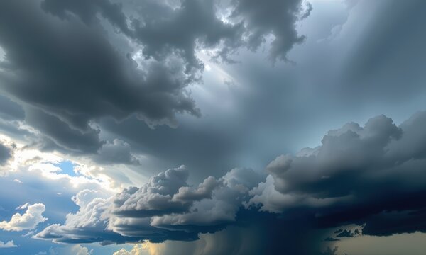 Dramatic timelapse of dark storm clouds gathering and rolling across the sky, showcasing intense weather patterns, weather photography, cloudscape, dark clouds