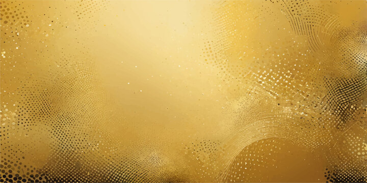 Macro closeup of golden beer or champagne bubbles and foam forming an abstract texture and pattern on a liquid gold surface
