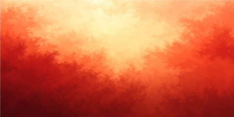 Red grunge background texture with fiery dark smoke and vintage paper design