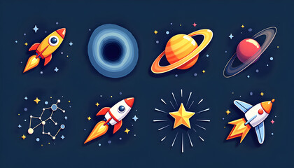 Fototapeta premium Cosmic Space And Universe Exploration