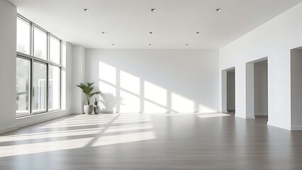 A modern living space with clean lines and natural light, embodying simplicity and contemporary design.