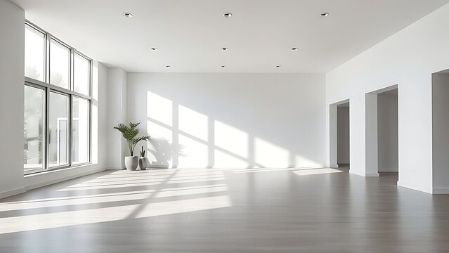 A modern living space with clean lines and natural light, embodying simplicity and contemporary design.