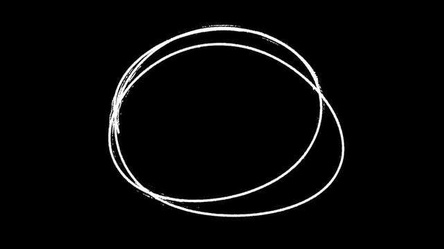 Abstract shape hand drawn animation