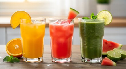 fresh fruit juice Seamless fruit pattern with bananas, apples and peaches on pastel background, healthy lifestyle concept.