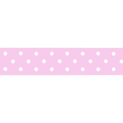 Polka dot ribbon with lace