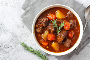 Pork soup with vegetabkes