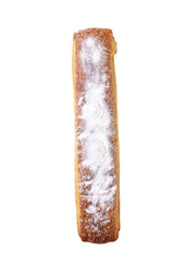 Amandel banketstaaf Traditional Dutch bakery isolated on white background