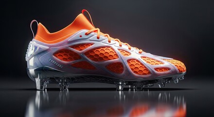 Futuristic Soccer Cleat Design with Advanced Traction Technology