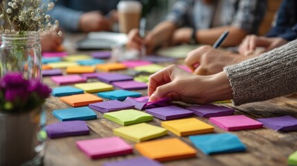 Fototapeta premium Creative freedom transforms workplaces into idea labs where innovation thrives, and employees take pride in shaping something original. 