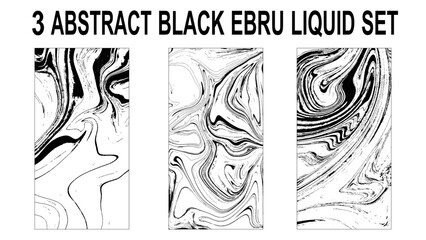 Set of white and black marble texture vector background. Stone or rock bundle, collection. 