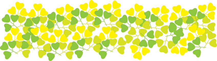 하트 나뭇잎 식물 잎 더미