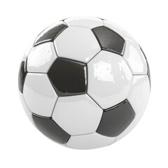 Classic Soccer Ball Design Isolated on White Backdrop for Sport Concepts