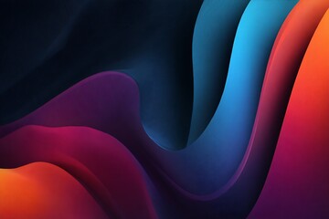Vibrant abstract waves of color flowing together
