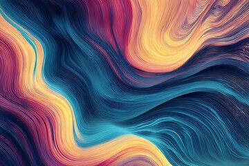 Vibrant swirling abstract colors with textured waves