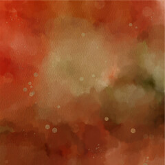 Abstract Watercolor Background with Autumn Color Palette