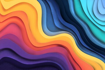 Vibrant swirling layers of color abstract background