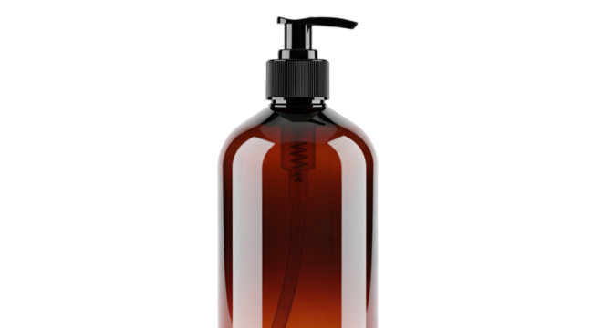 Amber Liquid Soap Dispenser Pump Bottle Keywords: amber, bottle, brown, clean, container