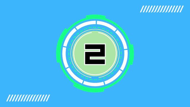 Cinematic Digital Countdown Timer Intro