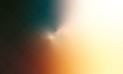 Abstract gradient light with dark left side and warm yellow right corner