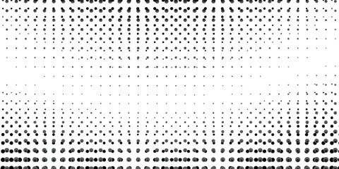 Abstract halftone wave dotted background. Halftone  grunge pattern with square.  Vector halftone modern pop art twisted texture for poster, cover, business card, postcard, art label layout, sticker.