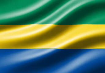 Fototapeta premium The national flag of equatorial guinea with vibrant horizontal bands