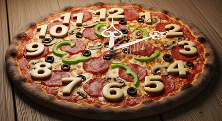 Pizza Clock A Delicious Way to Tell Time - Enjoy Every Slice of the Day!