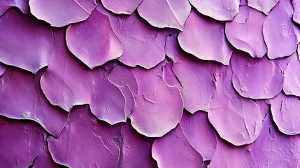 Abstract magenta petals overlapping texture in decorative wall design, unique pattern